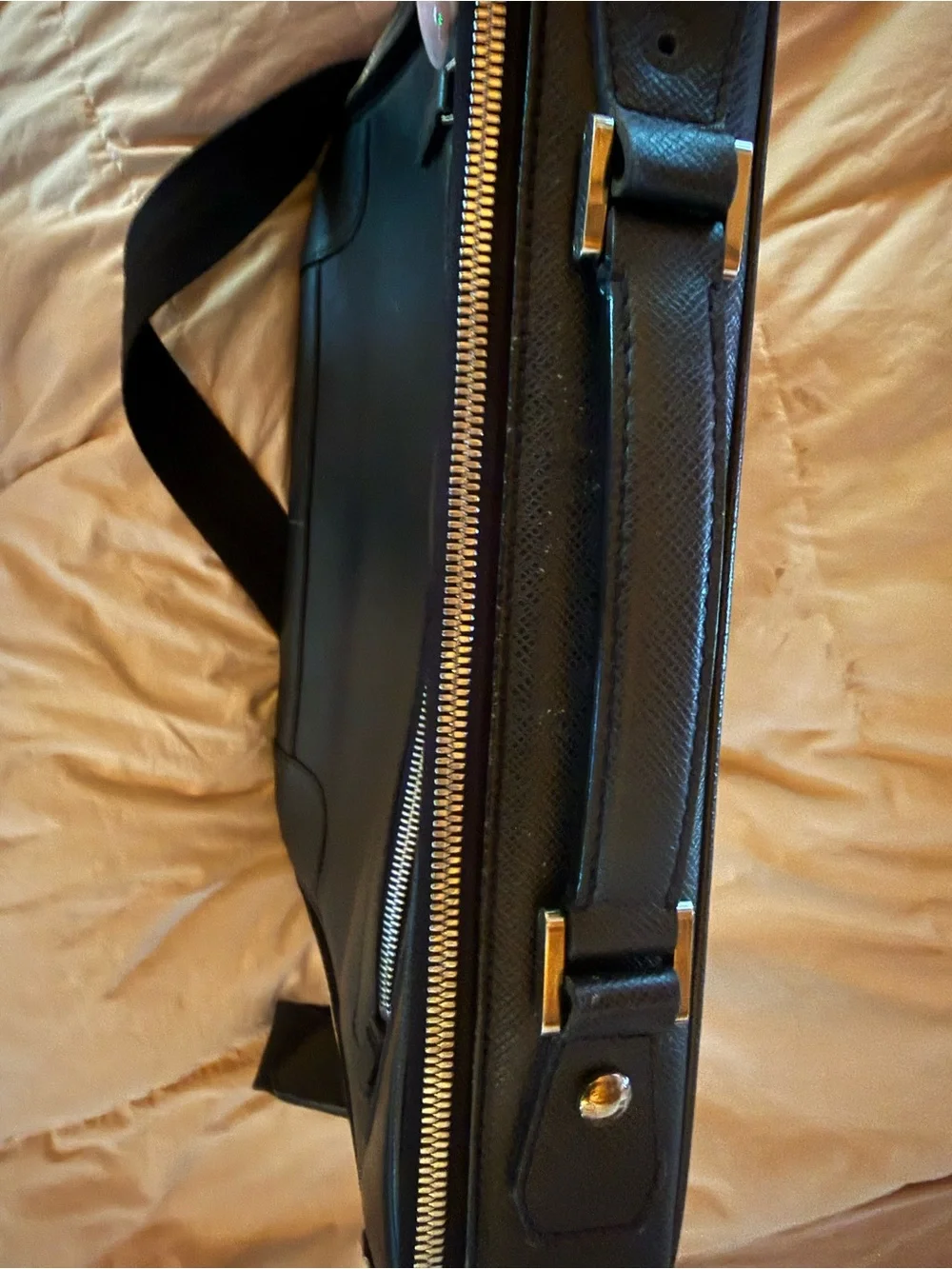 Louis Vuitton Black Epi Business Laptop Briefcase